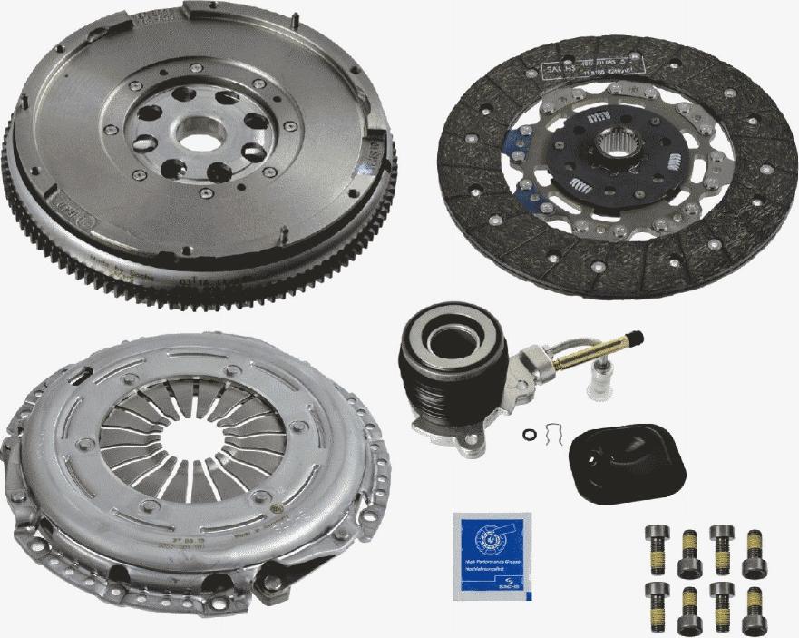 SACHS 2290 601 075 - Комплект сцепления autospares.lv