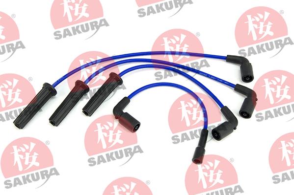 SAKURA 912-00-8380 SW - Комплект проводов зажигания autospares.lv