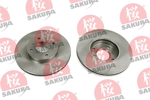 SAKURA 604-10-4145 - Тормозной диск autospares.lv