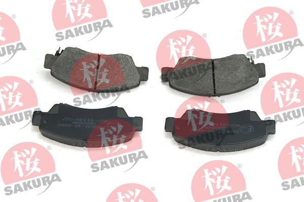 SAKURA 600-40-6696 - Тормозные колодки, дисковые, комплект autospares.lv