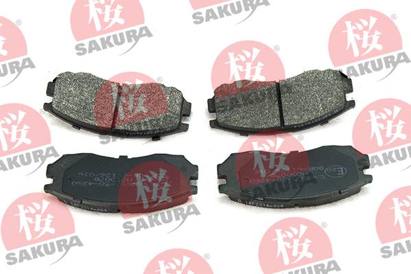 SAKURA 600-50-4260 - Тормозные колодки, дисковые, комплект autospares.lv