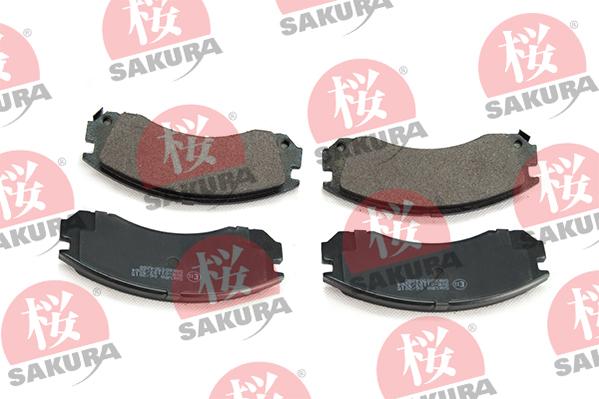SAKURA 600-50-4280 - Тормозные колодки, дисковые, комплект autospares.lv