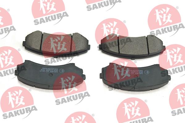 SAKURA 600-50-4288 - Тормозные колодки, дисковые, комплект autospares.lv