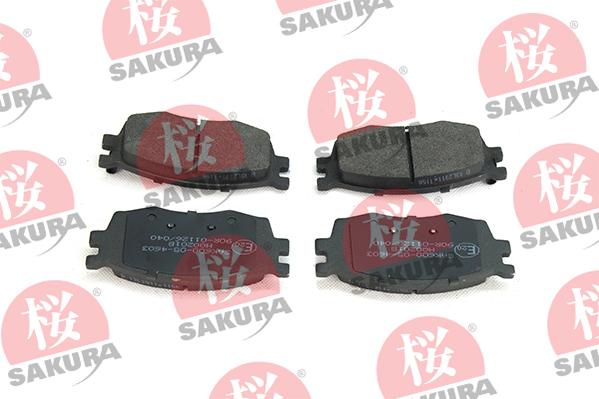 SAKURA 600-05-4603 - Тормозные колодки, дисковые, комплект autospares.lv