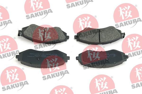 SAKURA 600-00-8350 - Тормозные колодки, дисковые, комплект autospares.lv