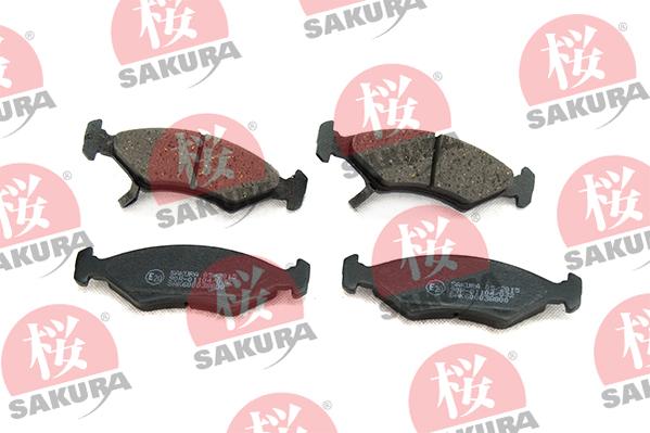 SAKURA 600-03-8800 - Тормозные колодки, дисковые, комплект autospares.lv