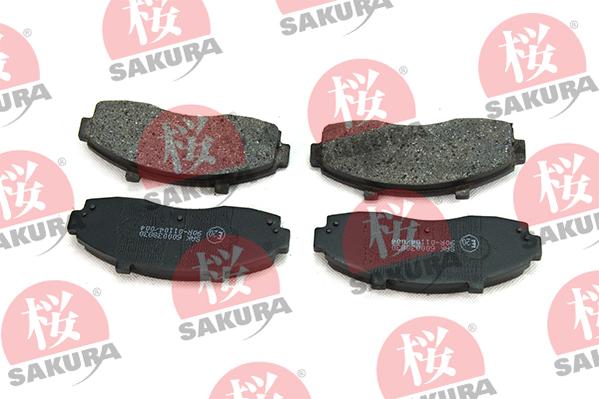 SAKURA 600-03-8830 - Тормозные колодки, дисковые, комплект autospares.lv