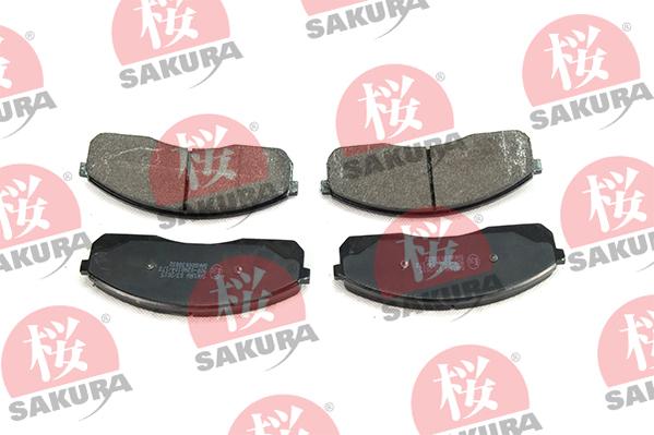 SAKURA 600-03-8832 - Тормозные колодки, дисковые, комплект autospares.lv