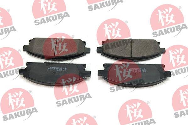 SAKURA 600-10-4173 - Тормозные колодки, дисковые, комплект autospares.lv