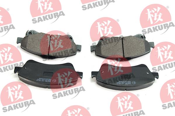 SAKURA 600-10-3998 - Тормозные колодки, дисковые, комплект autospares.lv