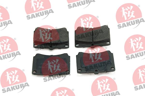 SAKURA 600-30-3540 - Тормозные колодки, дисковые, комплект autospares.lv