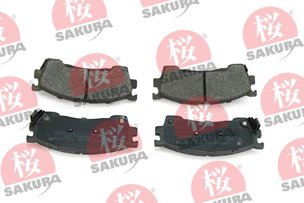 SAKURA 600-30-3580 - Тормозные колодки, дисковые, комплект autospares.lv
