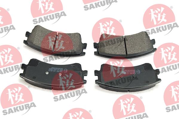 SAKURA 600-30-3587 - Тормозные колодки, дисковые, комплект autospares.lv