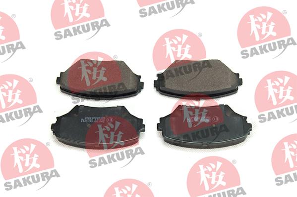 SAKURA 600-20-3995 - Тормозные колодки, дисковые, комплект autospares.lv