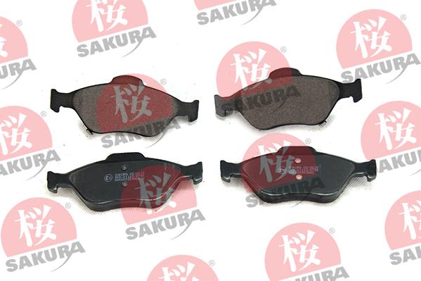 SAKURA 600-20-3961 - Тормозные колодки, дисковые, комплект autospares.lv