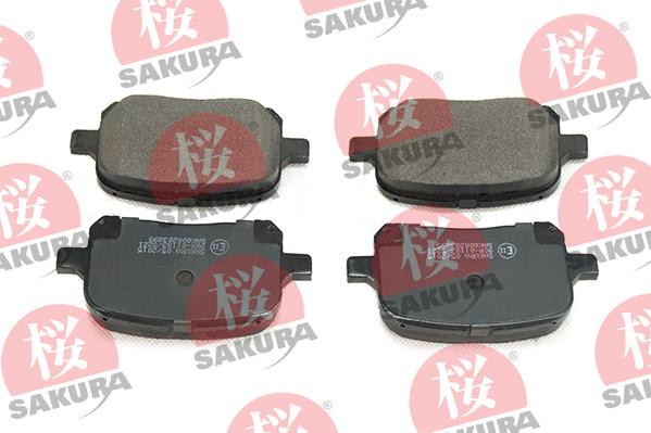 SAKURA 600-20-3895 - Тормозные колодки, дисковые, комплект autospares.lv