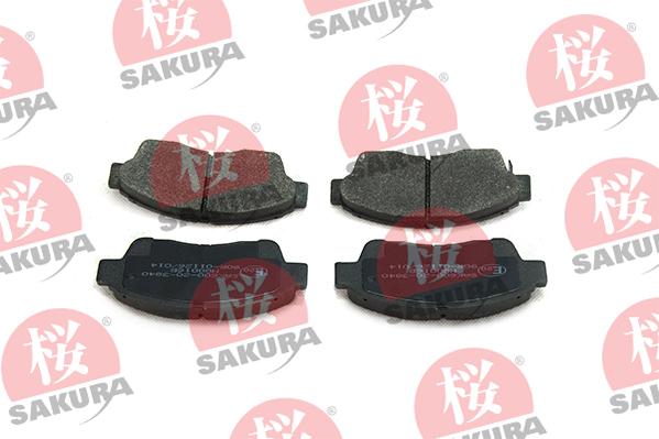 SAKURA 600-20-3840 - Тормозные колодки, дисковые, комплект autospares.lv