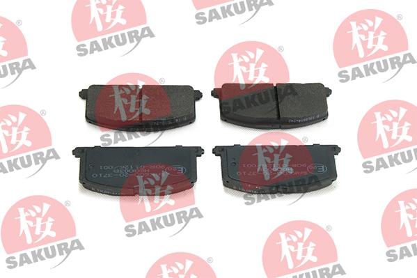 SAKURA 600-20-3710 - Тормозные колодки, дисковые, комплект autospares.lv