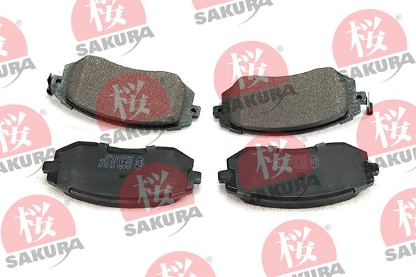 SAKURA 600-70-7665 - Тормозные колодки, дисковые, комплект autospares.lv