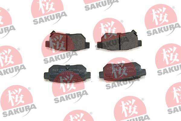 SAKURA 601-40-6620 - Тормозные колодки, дисковые, комплект autospares.lv