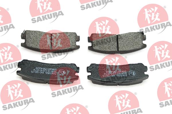 SAKURA 601-50-4220 - Тормозные колодки, дисковые, комплект autospares.lv
