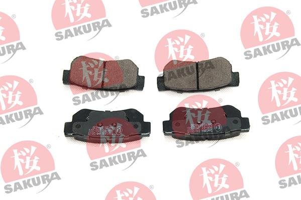 SAKURA 601-05-4630 - Тормозные колодки, дисковые, комплект autospares.lv