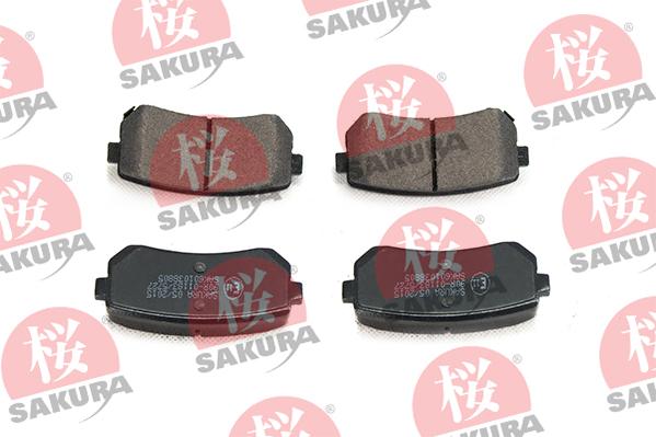 SAKURA 601-03-8805 - Тормозные колодки, дисковые, комплект autospares.lv