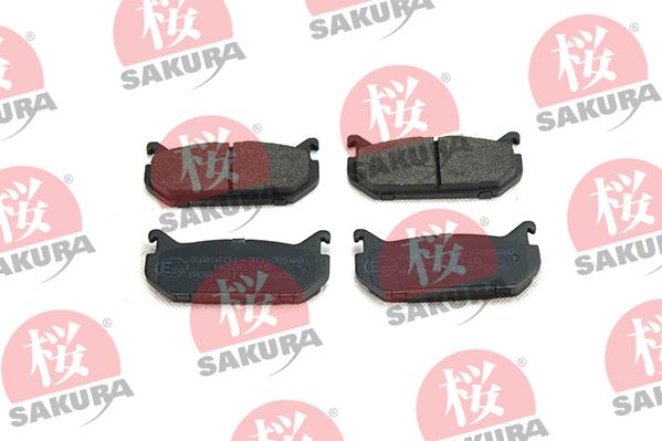 SAKURA 601-30-3580 - Тормозные колодки, дисковые, комплект autospares.lv