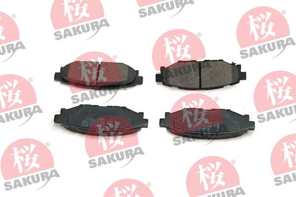 SAKURA 601-70-7612 - Тормозные колодки, дисковые, комплект autospares.lv