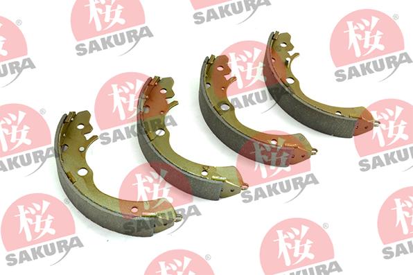 SAKURA 602-40-6640 - Комплект тормозных колодок, барабанные autospares.lv