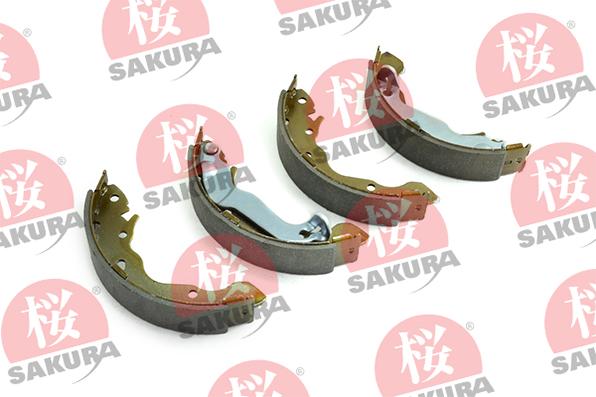 SAKURA 602-05-4645 - Комплект тормозных колодок, барабанные autospares.lv