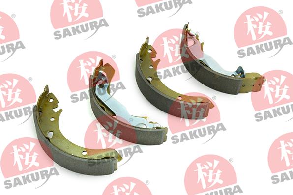 SAKURA 602-05-4640 - Комплект тормозных колодок, барабанные autospares.lv