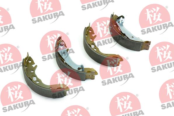 SAKURA 602-05-4650 - Комплект тормозных колодок, барабанные autospares.lv