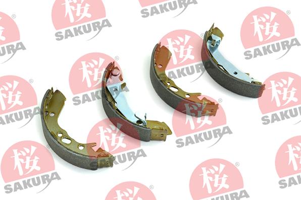 SAKURA 602-05-4630 - Комплект тормозных колодок, барабанные autospares.lv