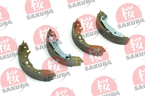 SAKURA 602-05-4625 - Комплект тормозных колодок, барабанные autospares.lv