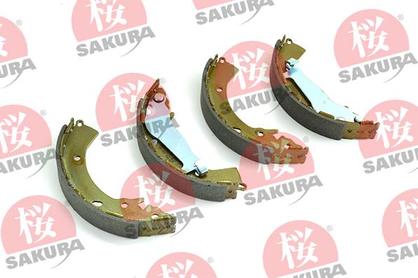 SAKURA 602-05-4700 - Комплект тормозных колодок, барабанные autospares.lv