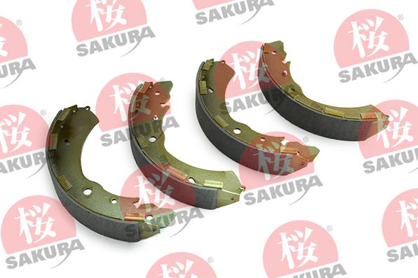 SAKURA 602-00-4212 - Комплект тормозных колодок, барабанные autospares.lv