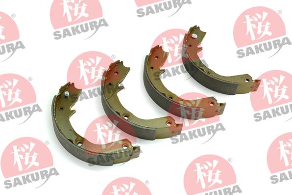 SAKURA 602-00-4227 - Комплект тормозов, ручник, парковка autospares.lv