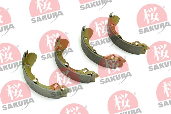 SAKURA 602-00-8820 - Комплект тормозных колодок, барабанные autospares.lv