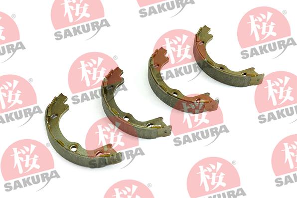 SAKURA 602-03-4603 - Комплект тормозов, ручник, парковка autospares.lv