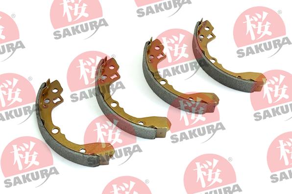 SAKURA 602-03-8840 - Комплект тормозных колодок, барабанные autospares.lv