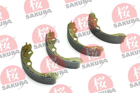 SAKURA 602-30-3595 - Комплект тормозных колодок, барабанные autospares.lv