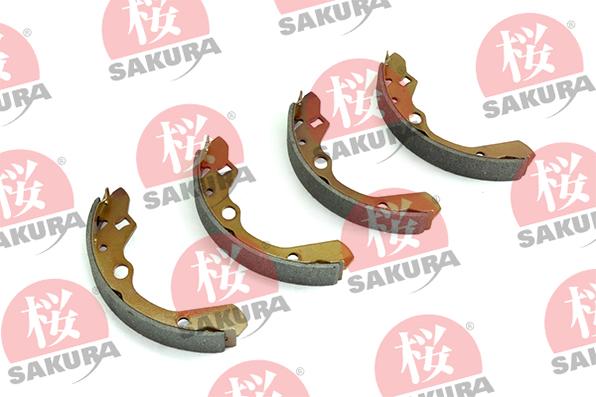 SAKURA 602-30-3525 - Комплект тормозных колодок, барабанные autospares.lv