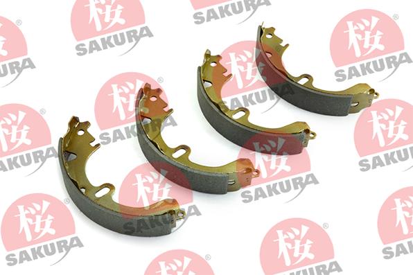 SAKURA 602-20-3710 - Комплект тормозных колодок, барабанные autospares.lv