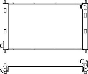 SAKURA Automotive 4322-1006 - Радиатор, охлаждение двигателя autospares.lv