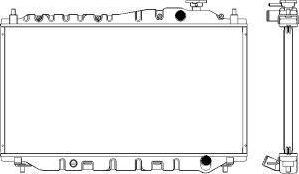 SAKURA Automotive 4211-1010 - Радиатор, охлаждение двигателя autospares.lv