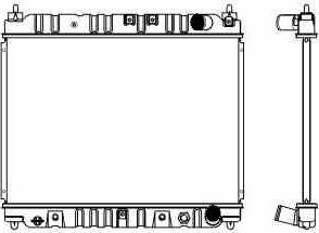 SAKURA Automotive 1460-0127 - Радиатор, охлаждение двигателя autospares.lv