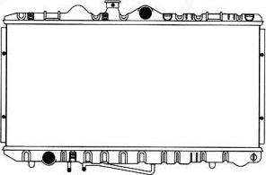 SAKURA Automotive 1461-0245A - Радиатор, охлаждение двигателя autospares.lv