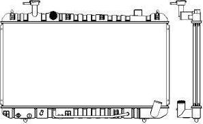 SAKURA Automotive 1461-0219A - Радиатор, охлаждение двигателя autospares.lv