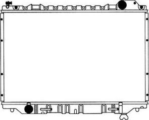 SAKURA Automotive 1461-0239A - Радиатор, охлаждение двигателя autospares.lv